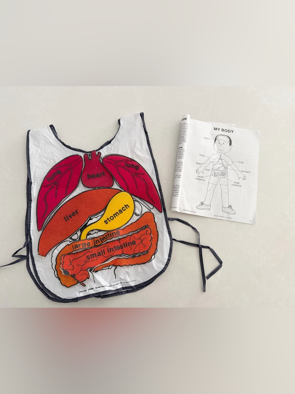 Vintage Educational Insights Anatomy Apron Teaching Set Body Awareness | 1988